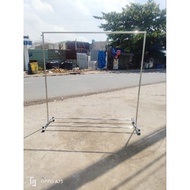 [PRODUCTION FACTORY] High quality single stainless steel drying rack 1m5 high, genuine turtle cart -