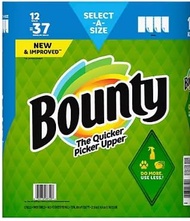 Bounty Select-A-Size Paper Towels, Triple Plus Rolls, 12 ct./158 Sheets- THE BIGGEST BOUNTY PAPER TO