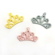 1 PC - GLITTER CROWN APPLICATION MINI CROWN GLITTER/ TIARA GLITTER APPLICATION