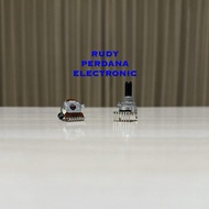 ZL99 POTENSIO 50K 50 K OHM Ω B503 STEREO 7P 7 PIN BENDING LEGS THREAD NUT BOLT POLYTRON