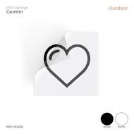 Oracal Mirror Decoration Cutting Sticker - EMOJI HEART SIGN