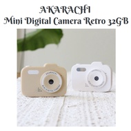 AKARACHI Mini Digital Camera Retro 32GB - Picked by aespa Winter, Selfie Vintage Toy Cam, Cute Porta