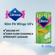 LIBRESSE Slim Wings 24cm 16's Anti Leakage | Pad wanita slim 纤翼卫生巾