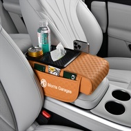 Mg da đệm tựa tay ô tô Pad Đệm tỳ tay giữa hộp lưu trữ với ngăn để cốc Hộp đựng khăn giấy cho HS ZS