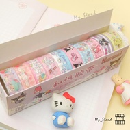 Glue Washi Tape Set of 10 YS-801 Sanrio Washitape set Tape school supplies journal journaling gift