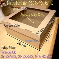 Box Box Hampers Box 30x30x12 EFLUTE WINDOW MICA Brown Box/ 30x30 x 12 EFLUTE WINDOW Box Box Box Pack