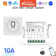 WiFi Light Switch Tuya Smart 3 Gang 3-way Control Mini Smart Breaker