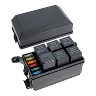 【AFEIDONG】 Relay 12V 24V 40A 6 Slots Automotive 4.5 Pin ATC / A TO Fuse Box Wiring Harness For Car A