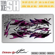 Tem Decal SH Lửa Cực Hot Mới ƞhất 2025 | SH53 | Tem Rời Hình Dán Xe Máy SH 125i 150i 160i Chống Nước