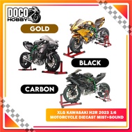 XLG Kawasaki H2R 20231:6 Diecast Motorcycle with Realistic Sound and Mist