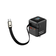 ARGO - ARGO BU70 GaN伸縮線充電器 70W（黑色）