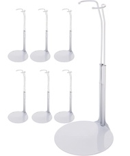 Kaiser Doll Stand 2201 - White Doll Stand for 11" to 12" Small-Waisted Fashion Dolls, 6-Pack
