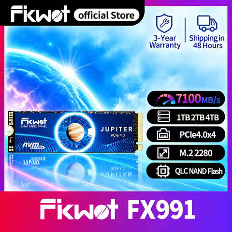 Fikwot FX991/FX910 M.2 2280 NVMe SSD PCIe4.0x4 7100MB/s Hard Disk 1TB 2TB 4TB Internal Solid State D
