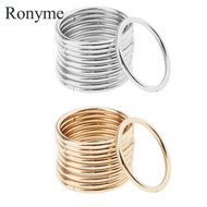 [Ronyme] 10pcs Welded Iron Metal Dream catcher Rings Macrame Hoop Loop Craft Silver