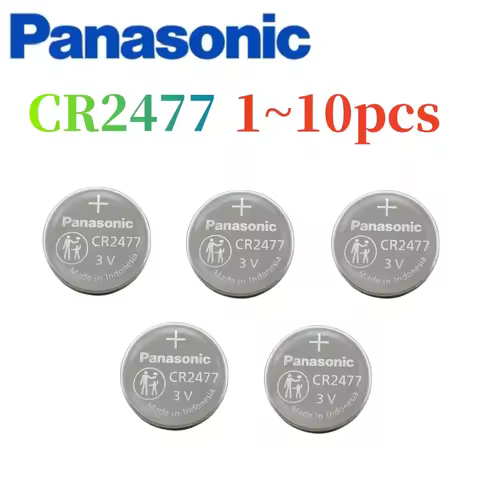 1-10pcs Panasonic CR2477 battery CR 2477 lithium 3V instrument meter imported digital tire pressure 