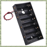 (C Z G L) New Plastic 8 X 1.5V AA 2A CELL Battery Holder Storage Box standard 12V Case With Lead Wir