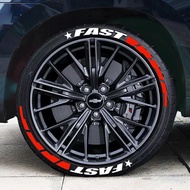 FAST Tire Sticker Tire Letter Sticker DIY Tire Modified Decorative Sticker Conjoined Letter Sticker 