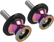 Worldmotop 2PCS 8MM M8 X1.5 Motorcycle Swing arm Spools Swingarm Spools Sliders Stand Screw Replacem