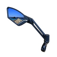 MEACHOW New Scratch Resistant Glass Lens,Handlebar Bike Mirror, Adjustable Safe Rearview Mirror, Bic