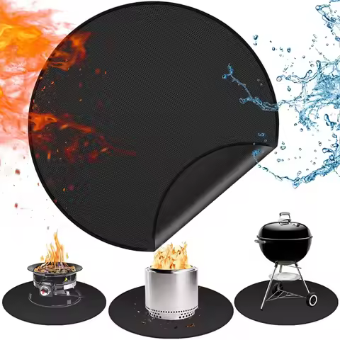 Fire Pit Mat For Solo Stove Bonfire Round Fireproof Solo Stove Mat Round Fire Pit BBQ Mat For Under 