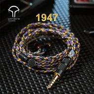 Yongse 1947 ใหม่มาถึงเดี่ยวคริสตัลทองแดงเงิน Earsphones สาย