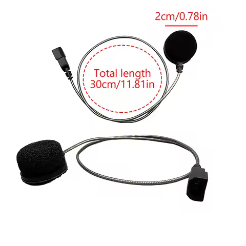 1PC For Cardo Freecom/Spirit Motorcycle Helmet Bluetooth Intercom Soft Wire Microphone Hard Wire Mic