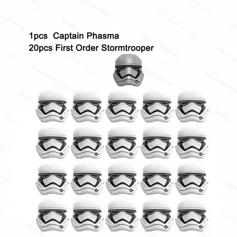 21pcs Captain Phasma with Clone First Order Trooper Snowtroopers Jet Stormtroopers Building Blocks B