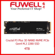 FUWELL - Crucial P3 Plus 4TB 3D NAND NVMe PCIe Gen4 M.2 NVME SSD