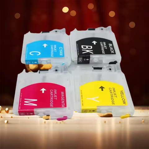 LC51 LC57 LC37 LC960 LC975 LC970 LC10 LC1000 No Chip Refillable Ink Cartridge For Brother DCP-130C 1