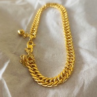 Gelang Rantai Lipan Mini Lapis Emas 24k