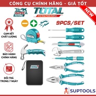 Set of 9 hand tools TOTAL THKTHP90096 (Genuine Tools)