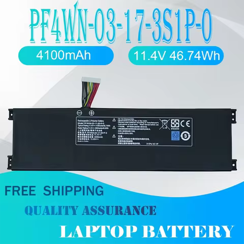 PF4WN-03-17-3S1P-0 11.4V Laptop New Battery For Hasee KINGBOOK U45A1 U43E1 U43S1 U47T1 Motile M142 P