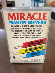 MARTIN NIEVERA - MIRACLE - OPM Philippines Original Music Cassette Tape Sunshine Records - VG