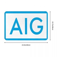 New Style AIG Logo Bathroom Flannel Floor Mat Toilet Toilet Anti-slip Foot Mat Coffee Table Door Abs