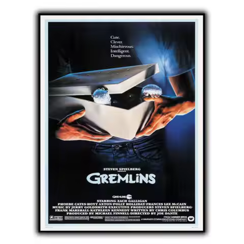 GREMLINS 1984 SIGN METAL WALL PLAQUE Retro Film Movie Advert poster print decor-Aluminum