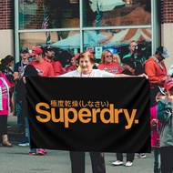 Superdry logo Personalized Home Decoration Indoor Garden Decoration Flag Outdoor Decoration Flag Ready Stock 152x90cm