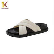 Satu Keluarga Sendal Silang Wanita Kekinian S61 Sandal Tali Silang Karet Wanita Anti Slip / Sandal