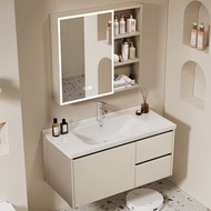 奶油風 浴室櫃（🚚包送貨free delivery）洗手盆櫃 浴室鏡櫃 Bathroom mirror cabinet 浴室櫃 浴室鏡 bathroom cabinet 衛生間一體櫃 洗臉盆 洗手台 