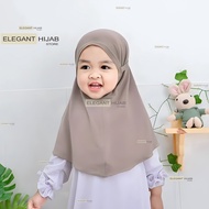 Children's Bergo Hijab ( 0-4 years) Premium Spandex Jersey I Children's Bergo Tudung Budak Perempuan