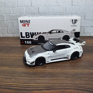 Mini GT LB Silhouette WORKS Nissan GTR R35 35GT-RR Ver 1 White RHD No 168 Liberty Walk LBWK Diecast