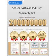 dustbin with lid dustbin dustbin for kitchen Hanshi Liujia Wall-Mounted Automatic Smart Trash Can