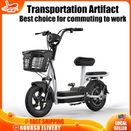 🔥Ready Stock🔥2024 New Electric Bike Little Prince Battery Car Commuter Scooter For WorkBasikal Elektrik 电动自行车