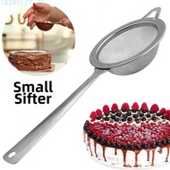 [Twilight]Flour Sifter 430 Stainless Steel Precise Mesh Compact Design Portable Storage❥