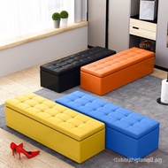 +++Storage Stool Storage Bench Seat Sofa Stool Rectangular Storage Box Multifunctional Storage Bench