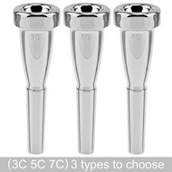 3C 5C 7C Silver Plated Metal Trumpet Mouthpiece Bullet Shape for Yamaha Bach Conn and King Trumpet