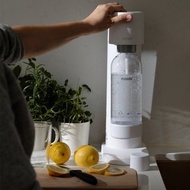 芬蘭【mysoda】Woody木質氣泡水機-樹冰白 贈0.5L水瓶2入組