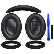 SOULWIT Ear Pads + Headband + Earpads Cover Replacement Kit for Bose QuietComfort 35 QC35, QC35 ii Over-Ear Headset Headphone Replacement Pads Column