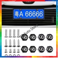 ‍ 4pcs/set Car Front License Plate Frame Screws Bolts Decoration for Lexus NX300h NX200T NX300 NX200