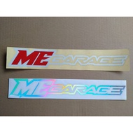 Sticker cutting me garage