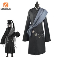 Anime Black Butler Undertaker Cosplay Clothing Full Set Costume Outfits For Man Black Coat Dark Styl